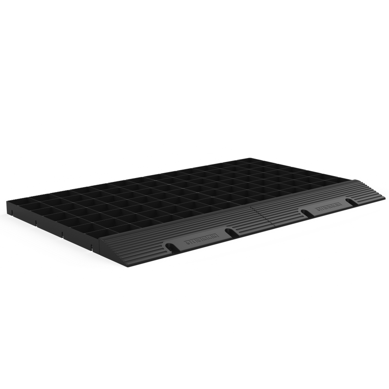 Load image into Gallery viewer, Ramp for gravel grids installed for temporary parking